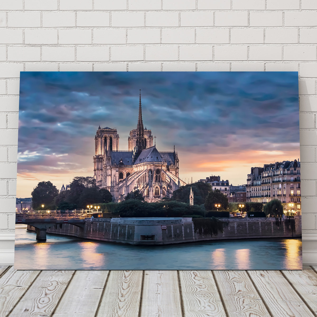 Notre Dame Sunset Wall Art