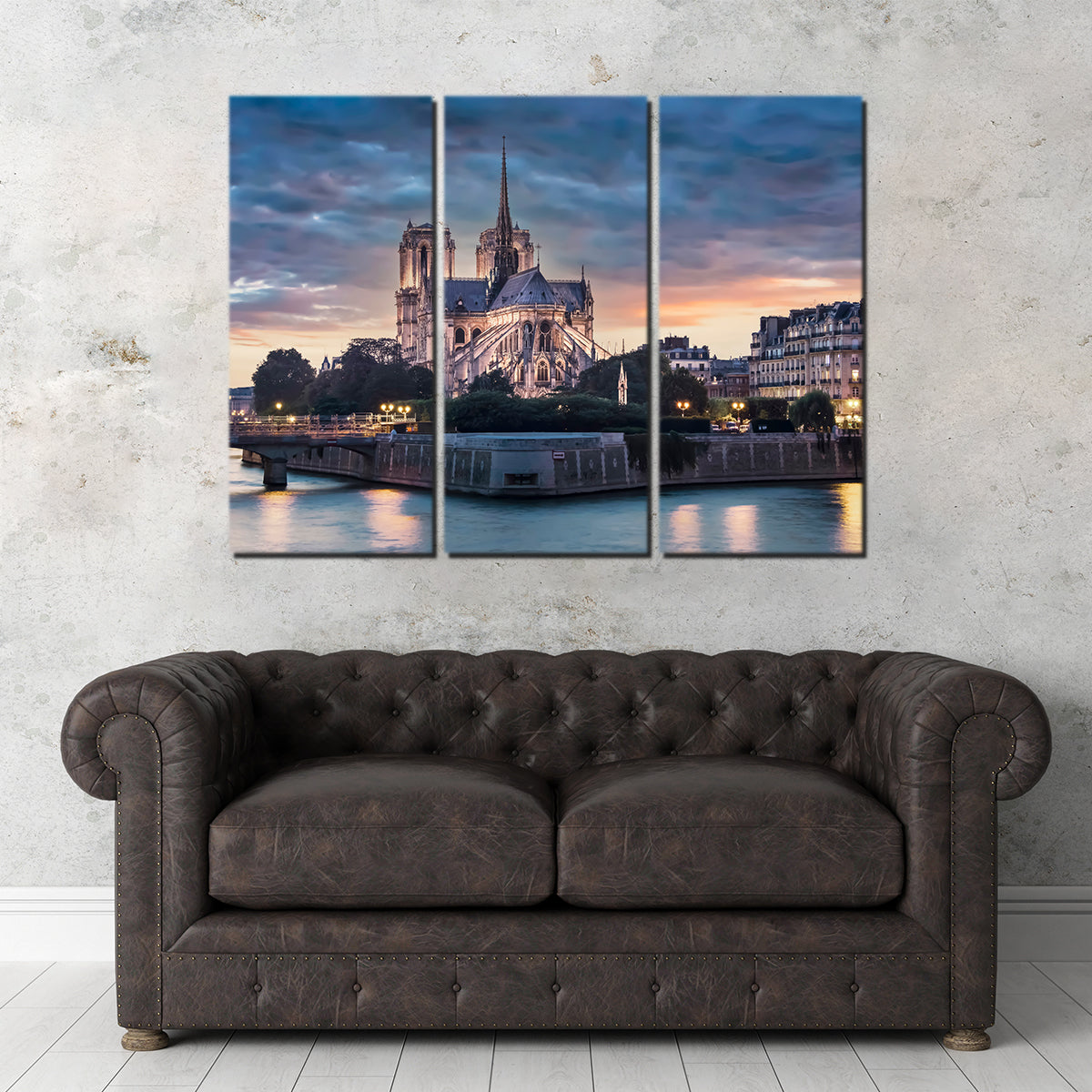 Notre Dame Sunset Wall Art