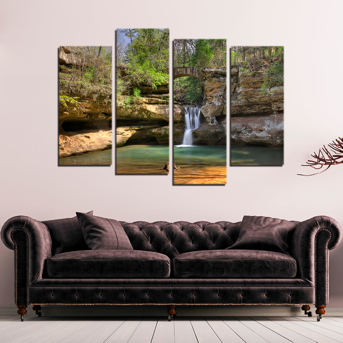 Old Man's Cave Upper Falls Wall Art