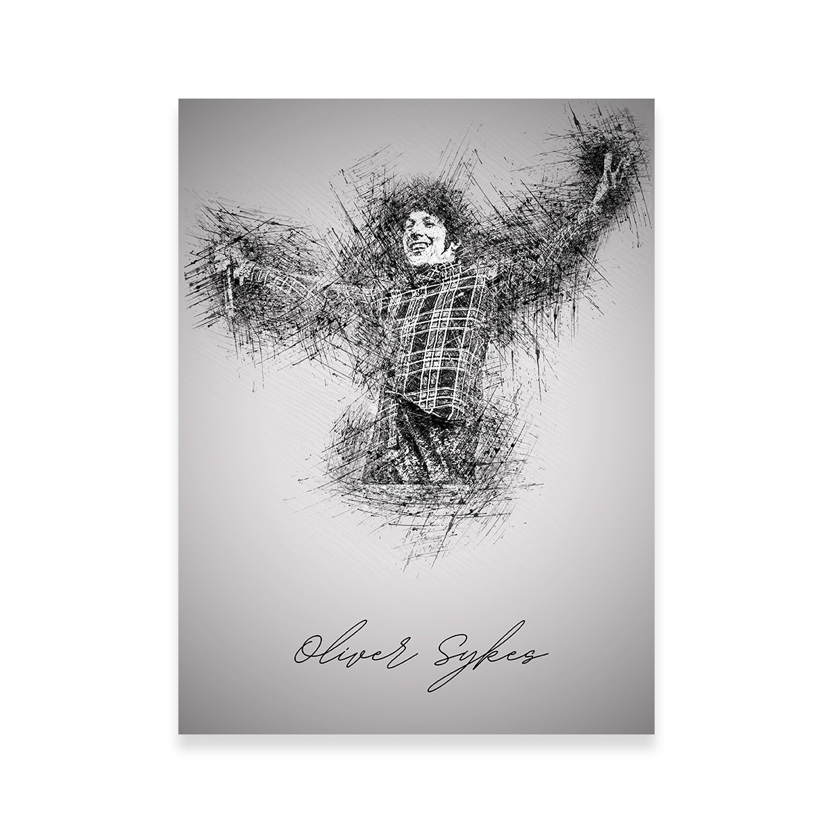 Oliver Sykes Sketch Wall Art