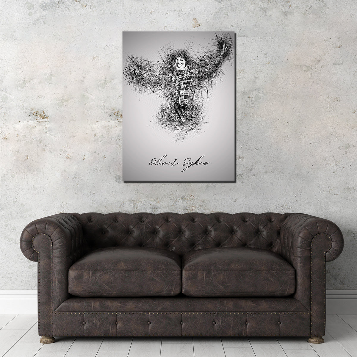 Oliver Sykes Sketch Wall Art
