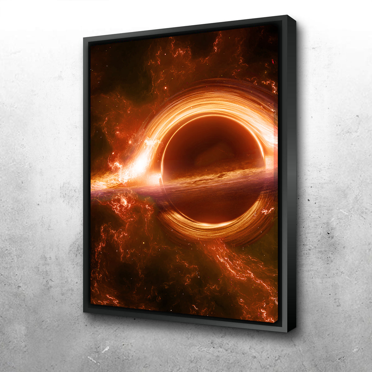 Orange Black Hole Wall Art