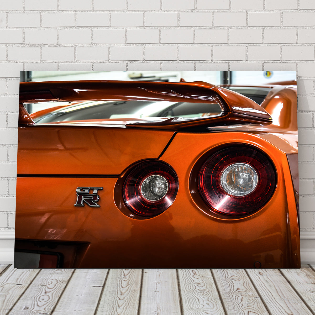 Orange Nissan GTR 3