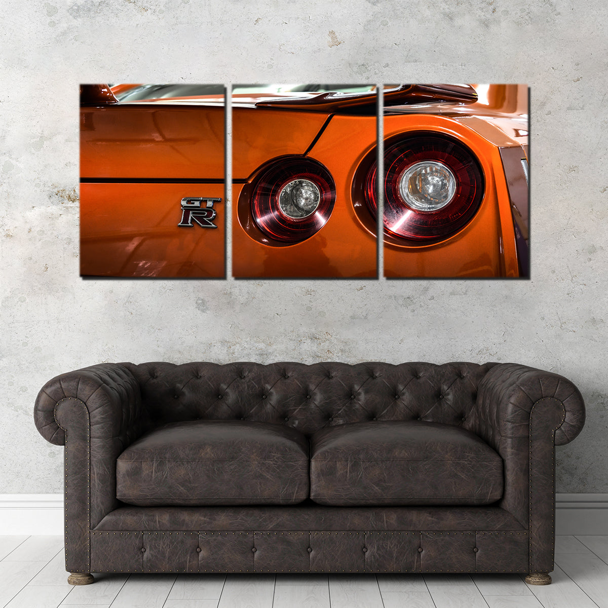 Orange Nissan GTR 3 Wall Art