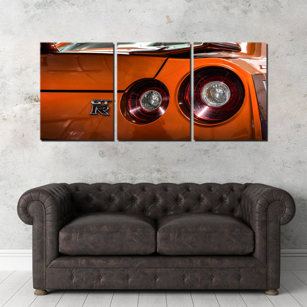 Orange Nissan GTR 3