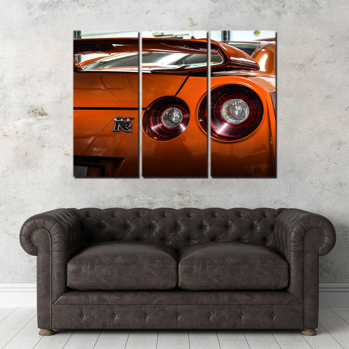 Orange Nissan GTR 3 Wall Art