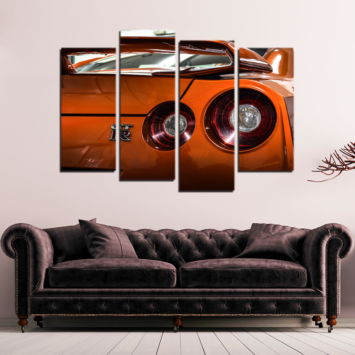 Orange Nissan GTR 3 Wall Art