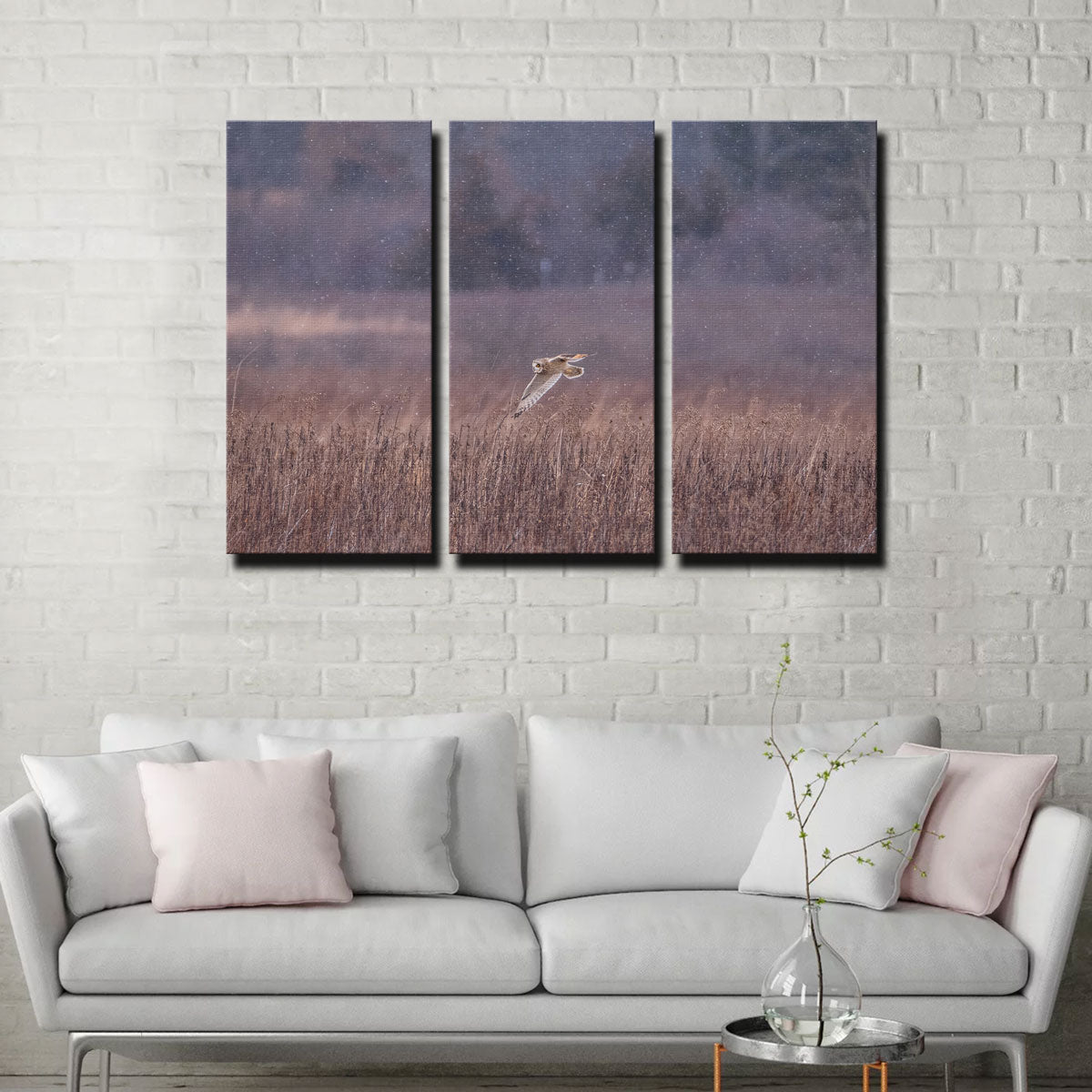 Owl in the Snow Wall Art