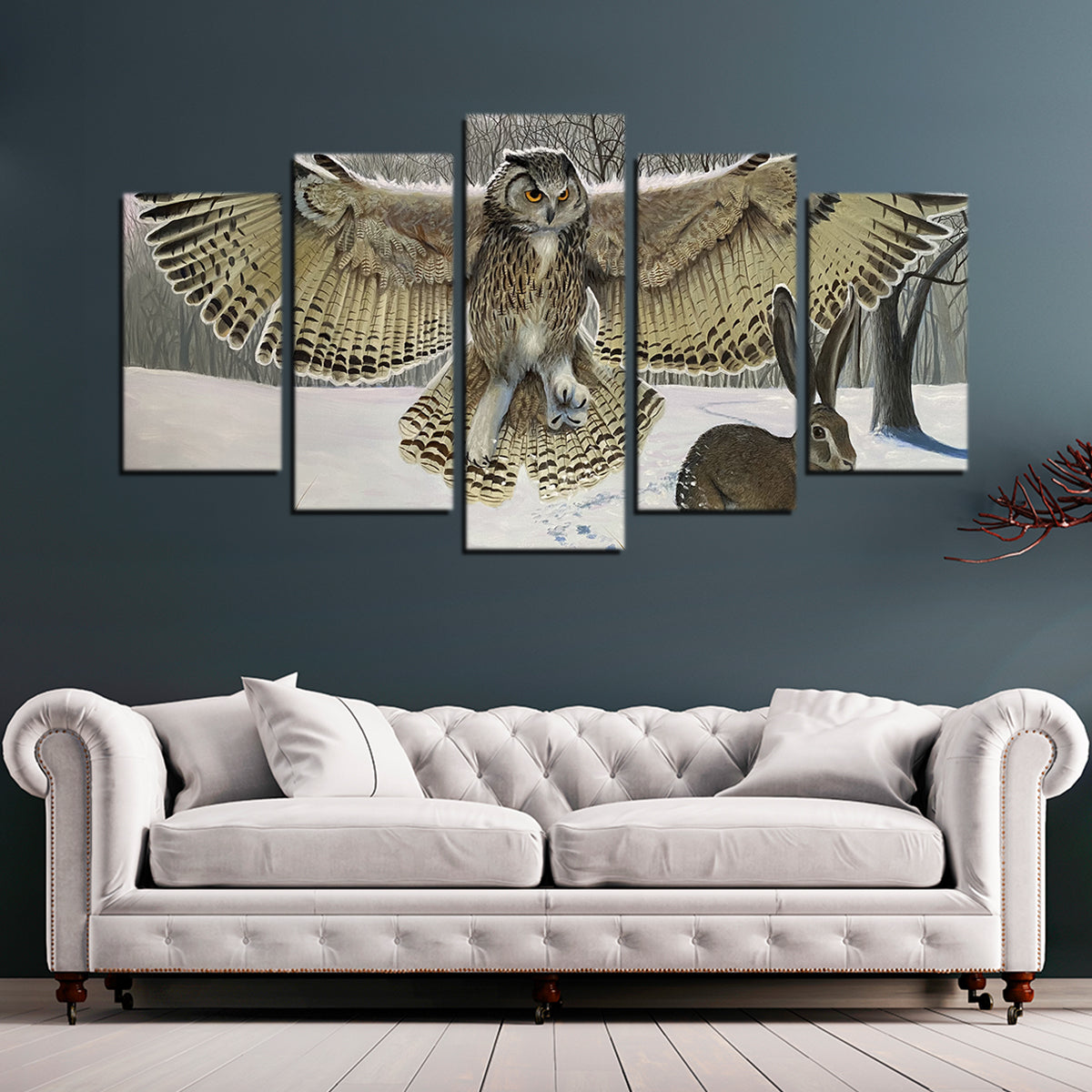 Owl on the Hunt Wall Art