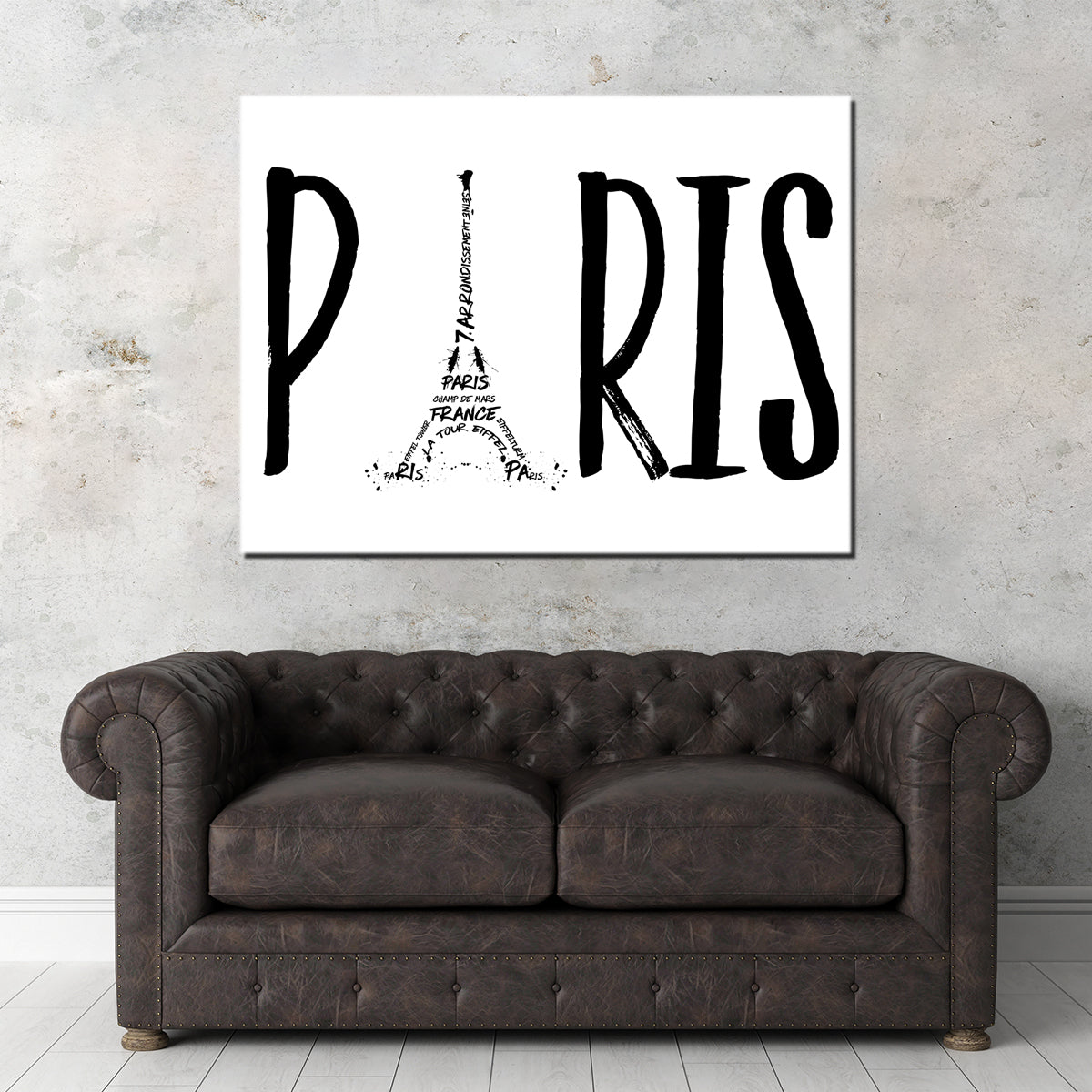 PARIS Typography Wall Art