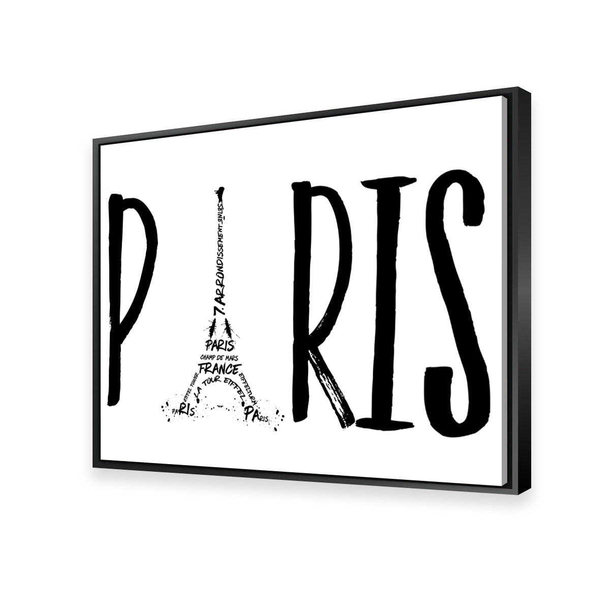 PARIS Typography Wall Art