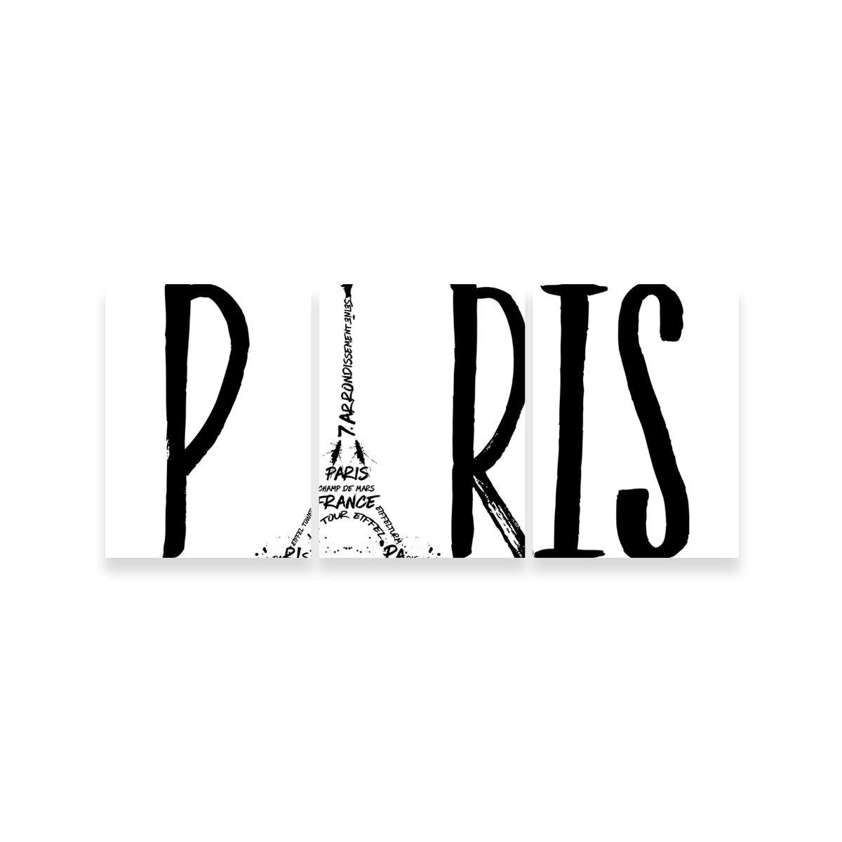 PARIS Typography Wall Art