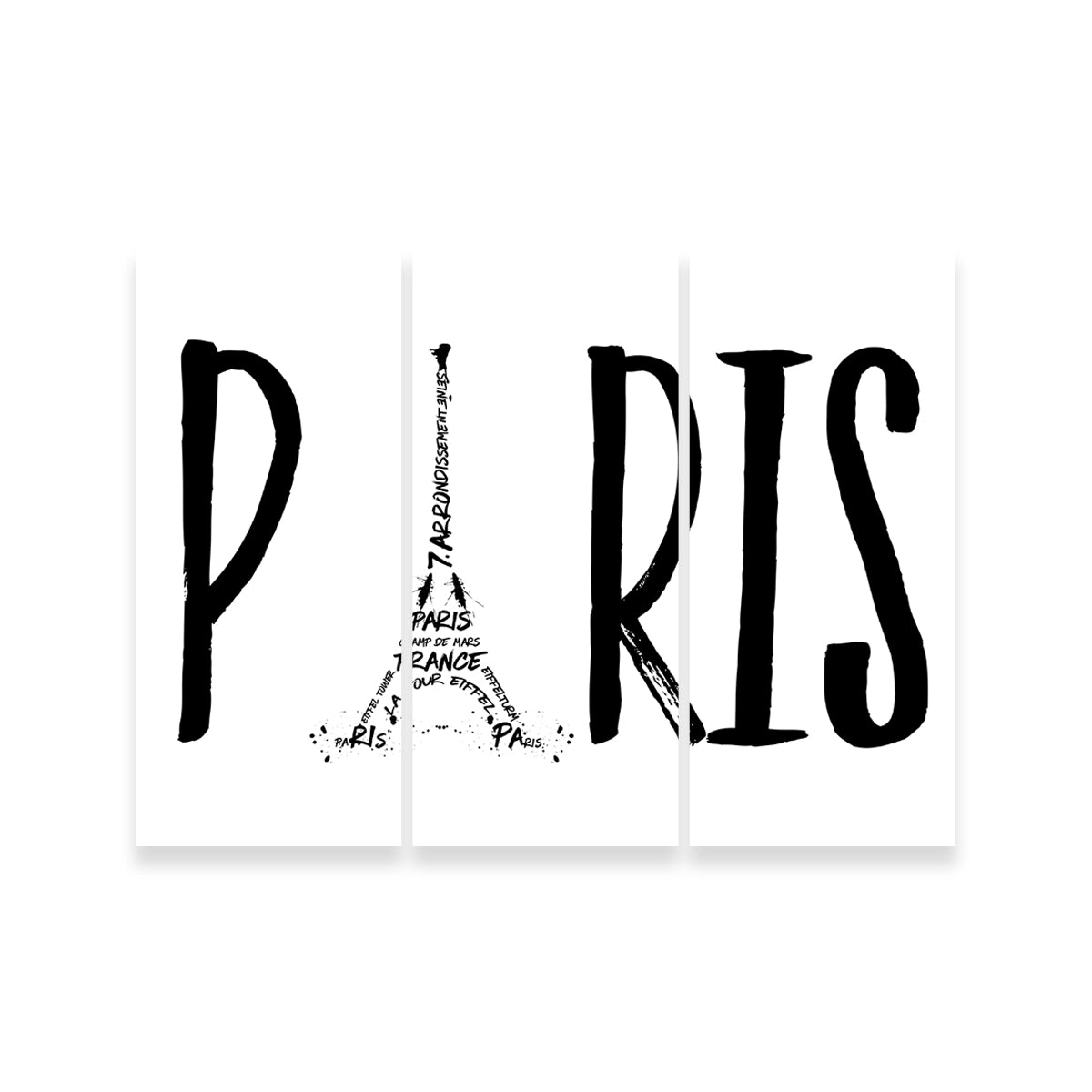 PARIS Typography Wall Art