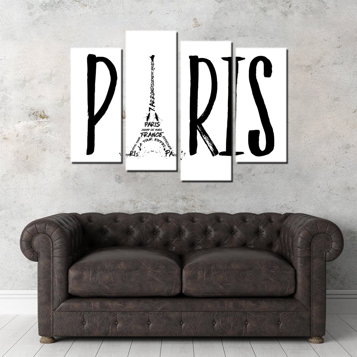 PARIS Typography Wall Art