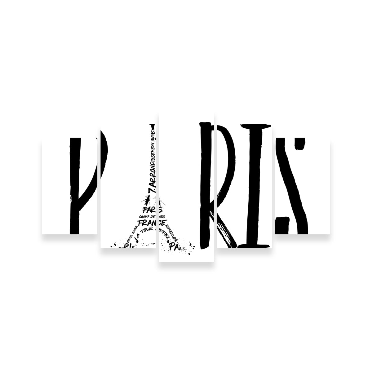PARIS Typography Wall Art