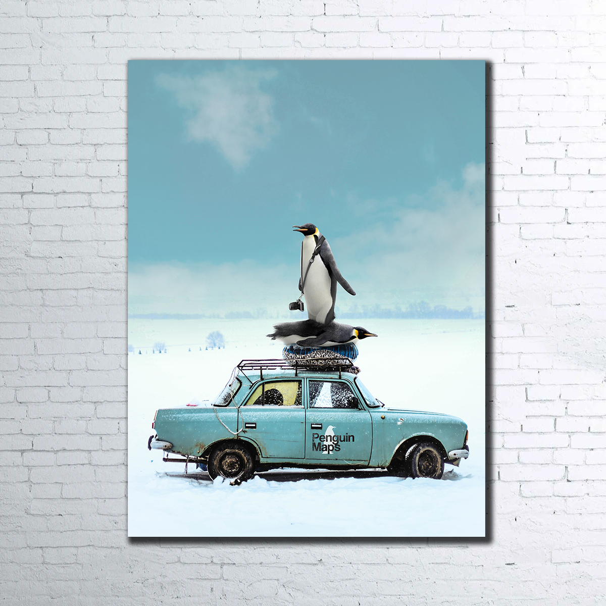 Penguin Maps Wall Art