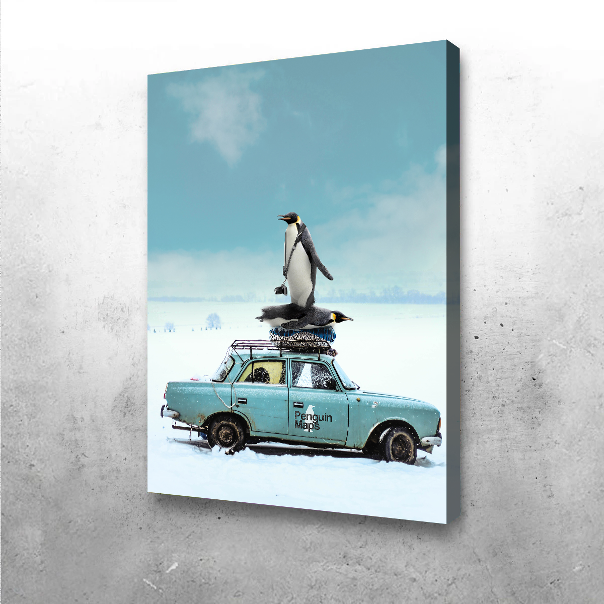 Penguin Maps Wall Art