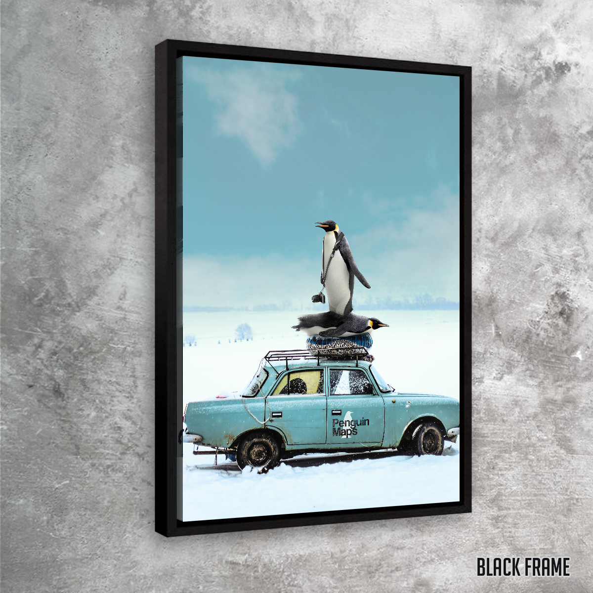 Penguin Maps Wall Art