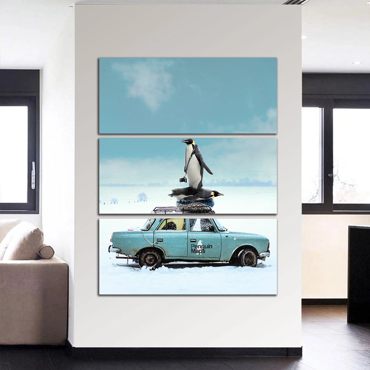 Penguin Maps Wall Art