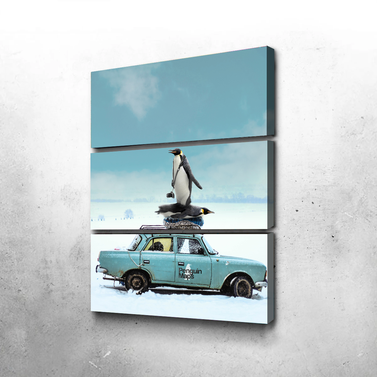 Penguin Maps Wall Art
