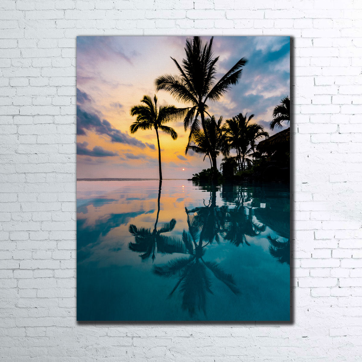 Palm Tree Reflection Wall Art