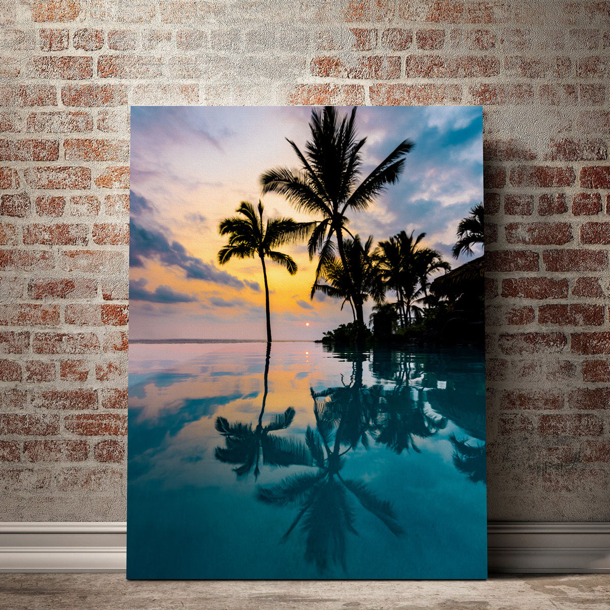 Palm Tree Reflection Wall Art