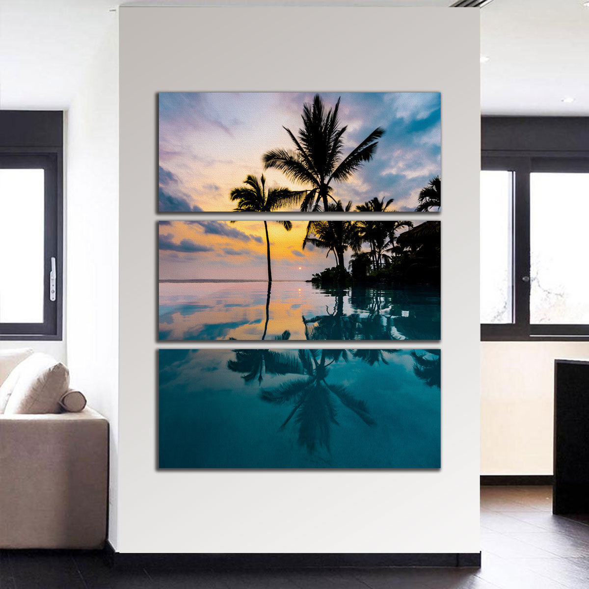 Palm Tree Reflection Wall Art