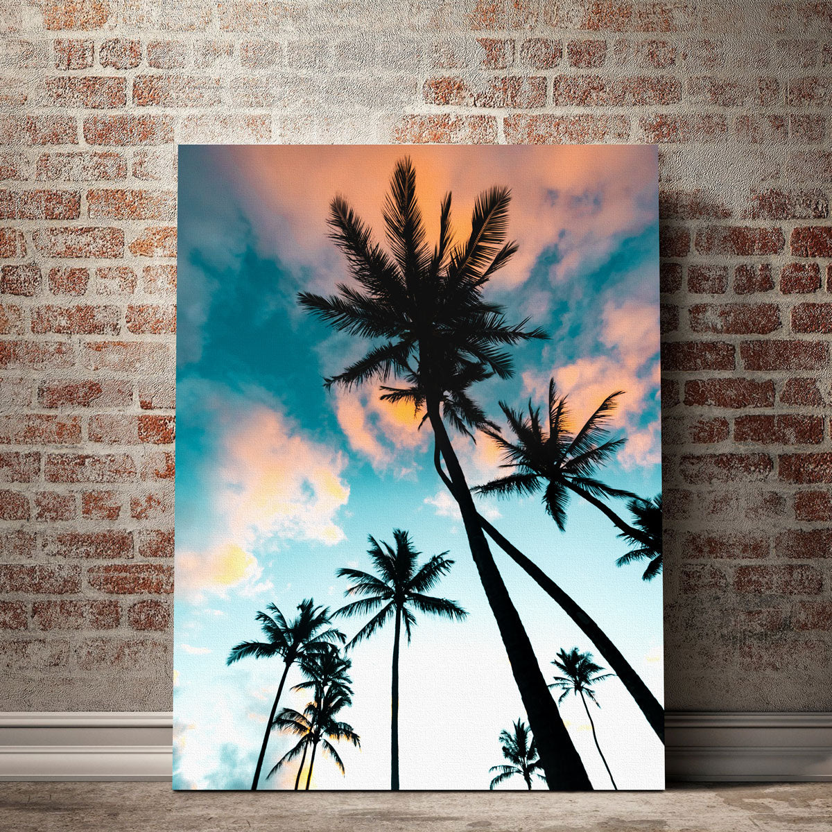 Palm Tree Sunrise Wall Art