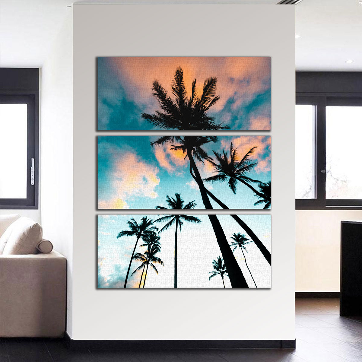 Palm Tree Sunrise Wall Art