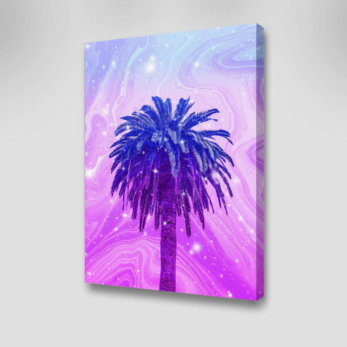 Purple Palm Tree Wall Art