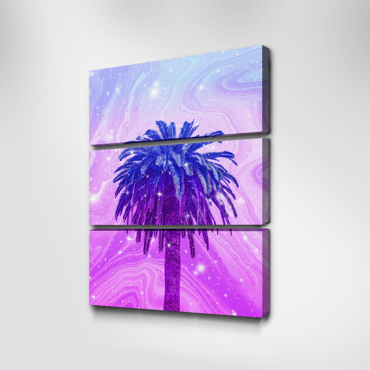 Purple Palm Tree Wall Art