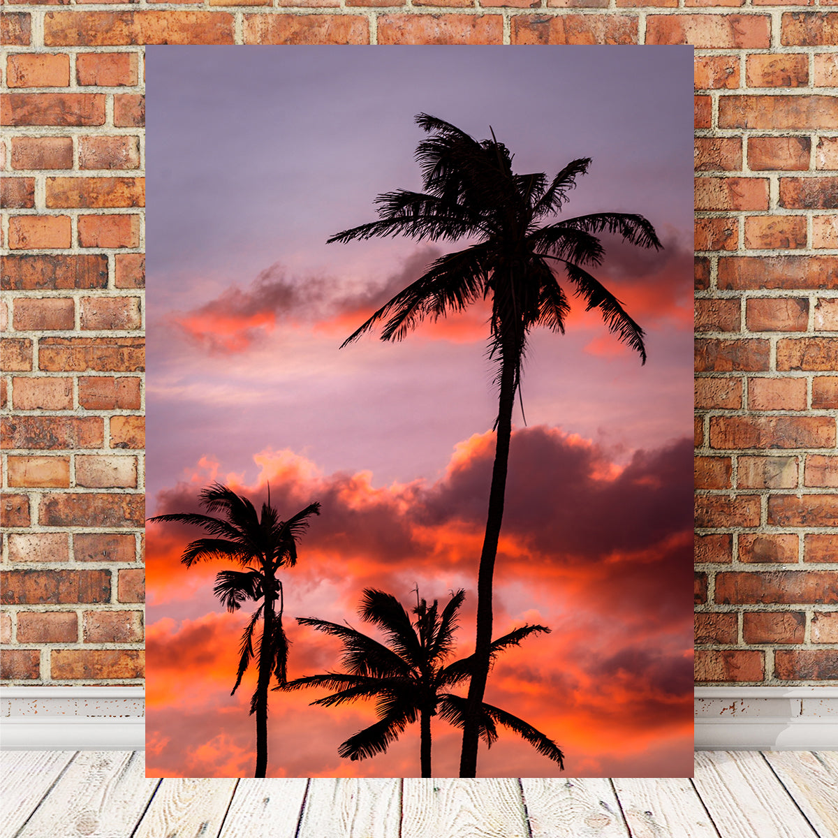 Palm Trees at Sunset Wall Art