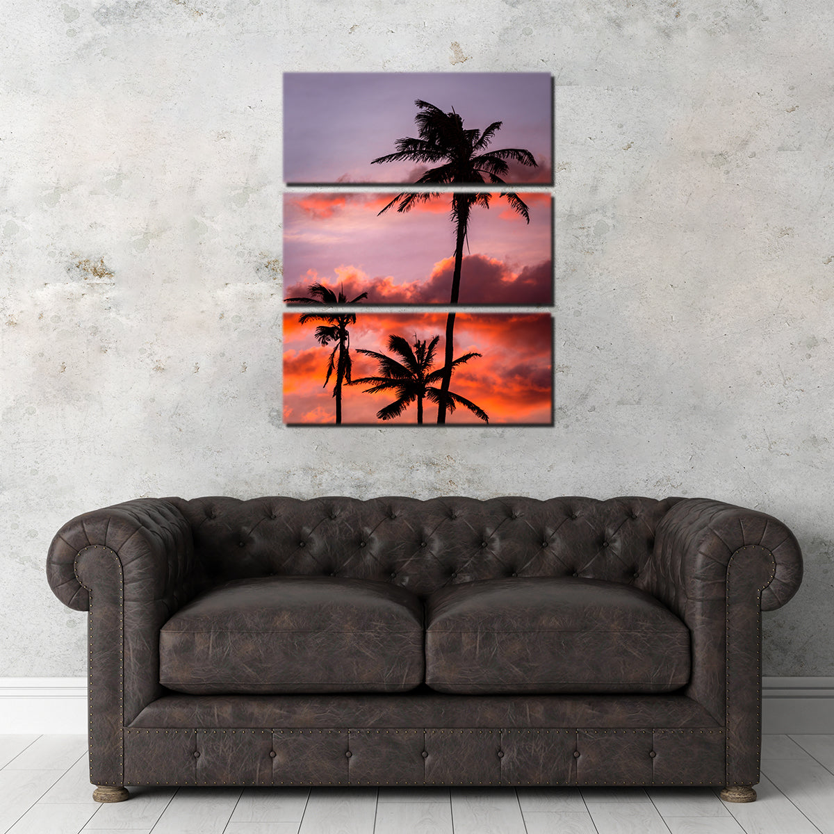 Palm Trees at Sunset Wall Art