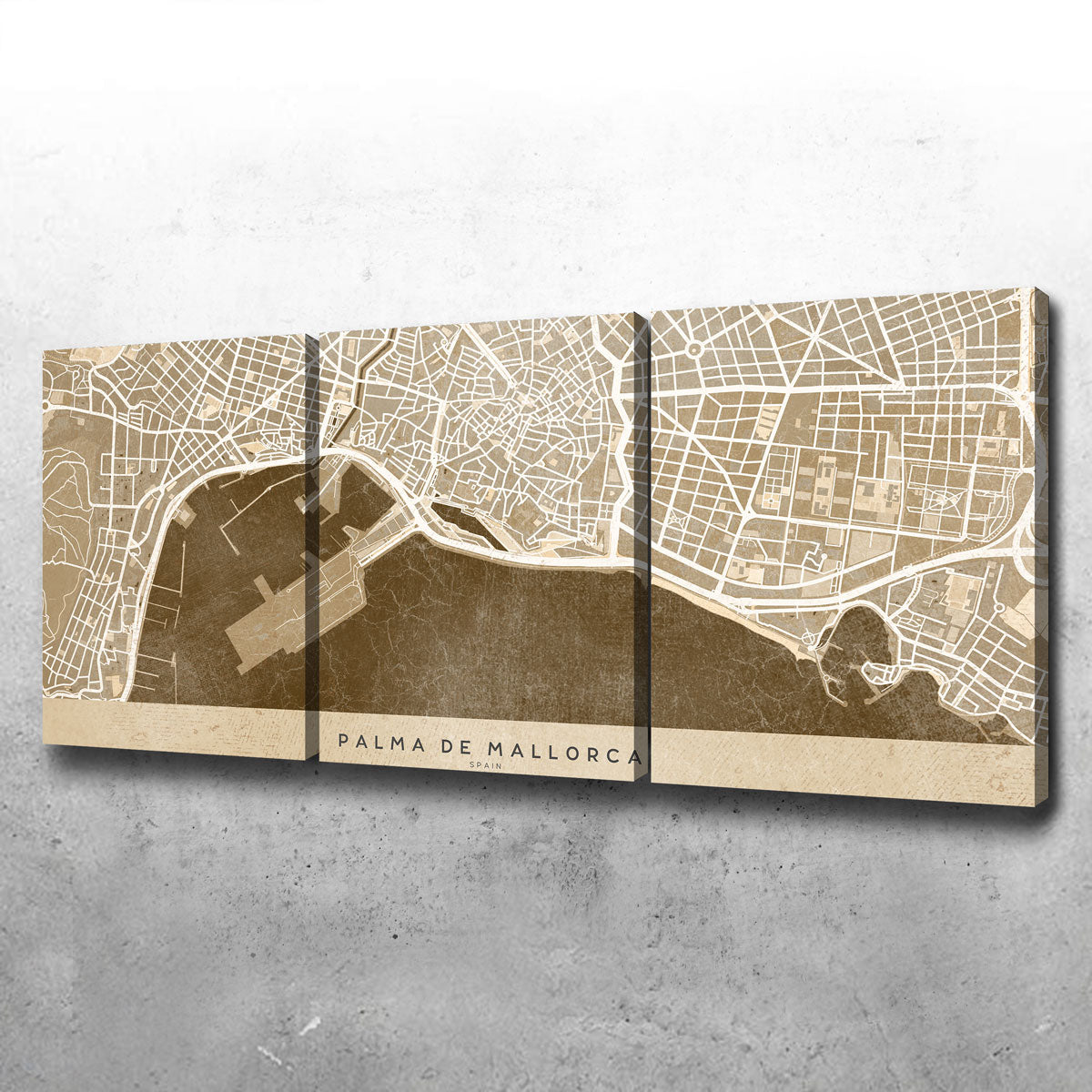 Palma De Mallorca Map Wall Art