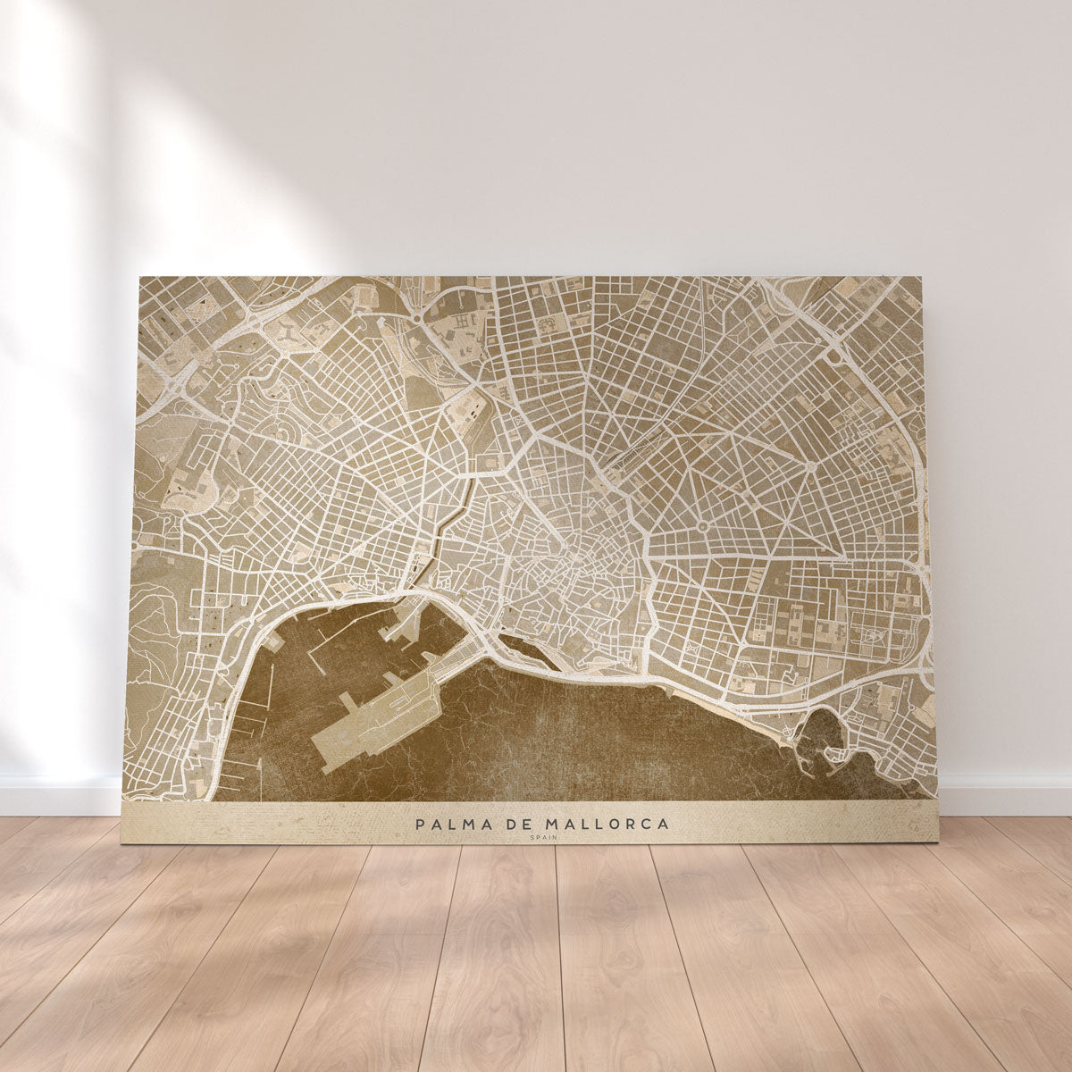 Palma De Mallorca Map Wall Art