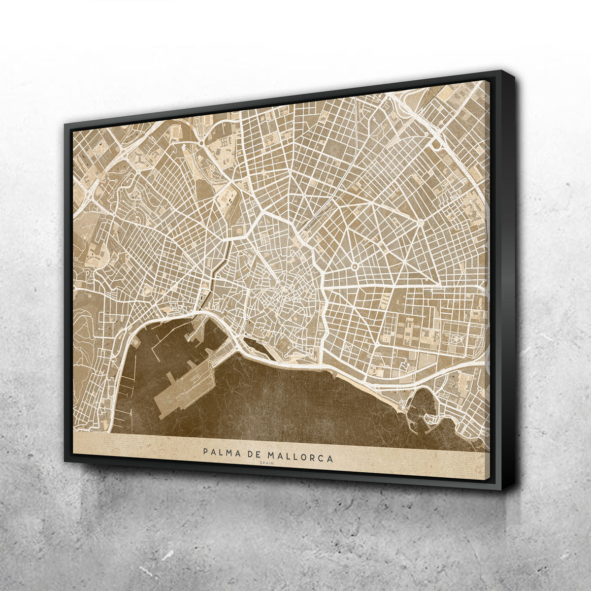 Palma De Mallorca Map Wall Art