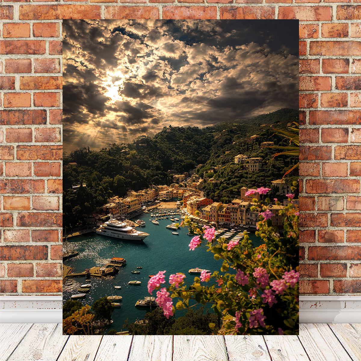 Panorama Of Portofino Wall Art