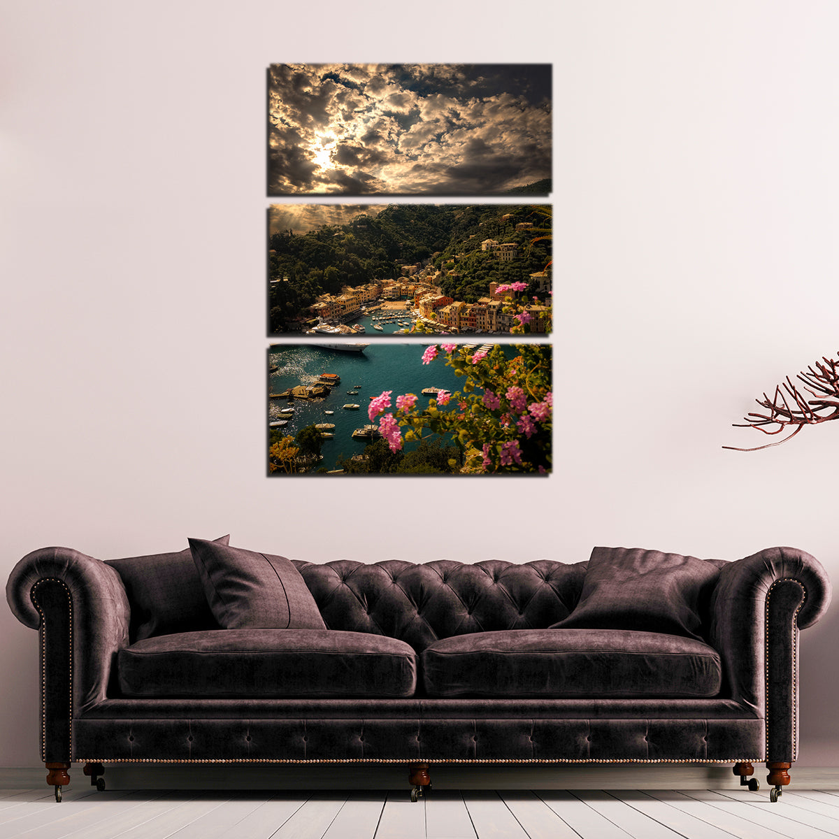 Panorama Of Portofino Wall Art