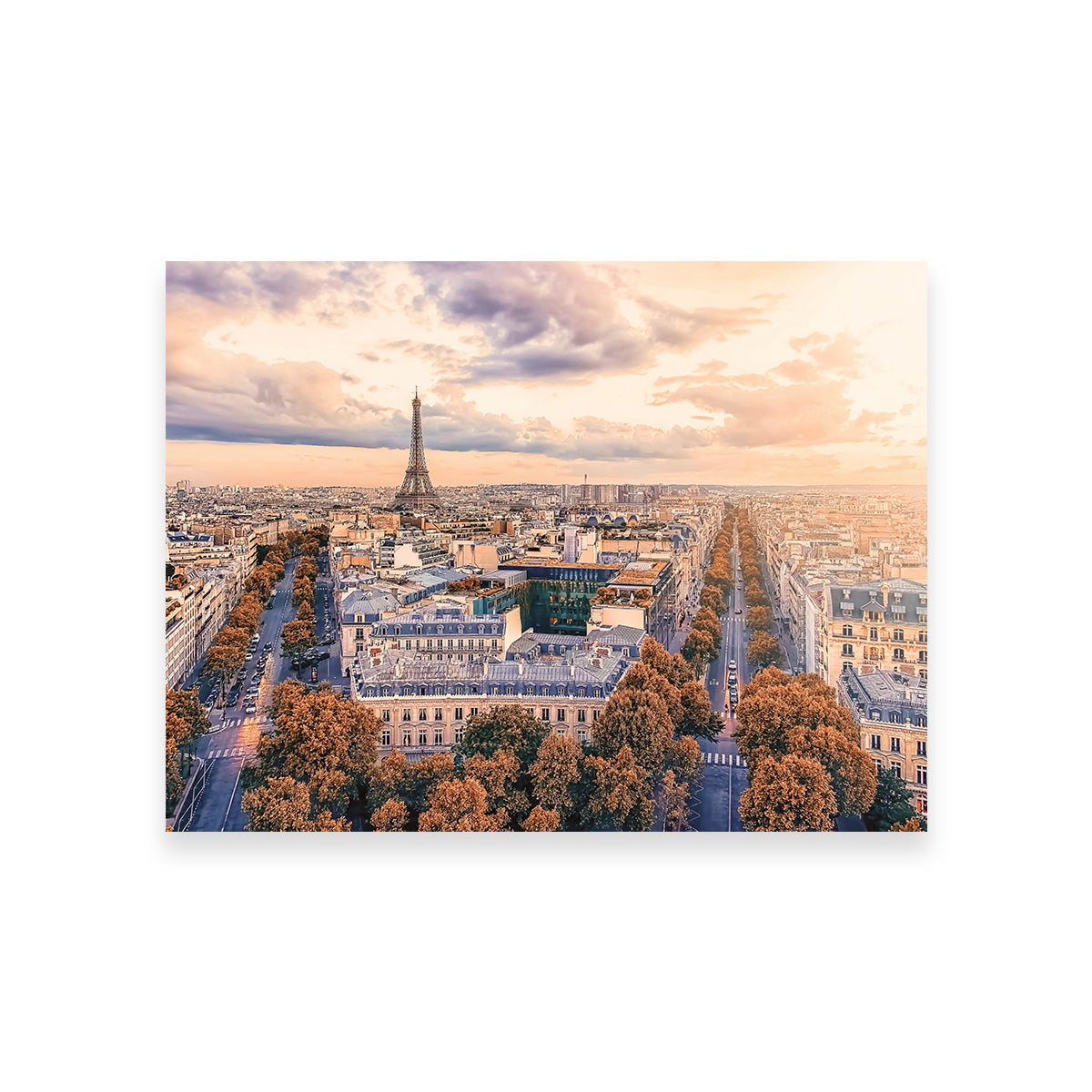 Paris Sunset Wall Art