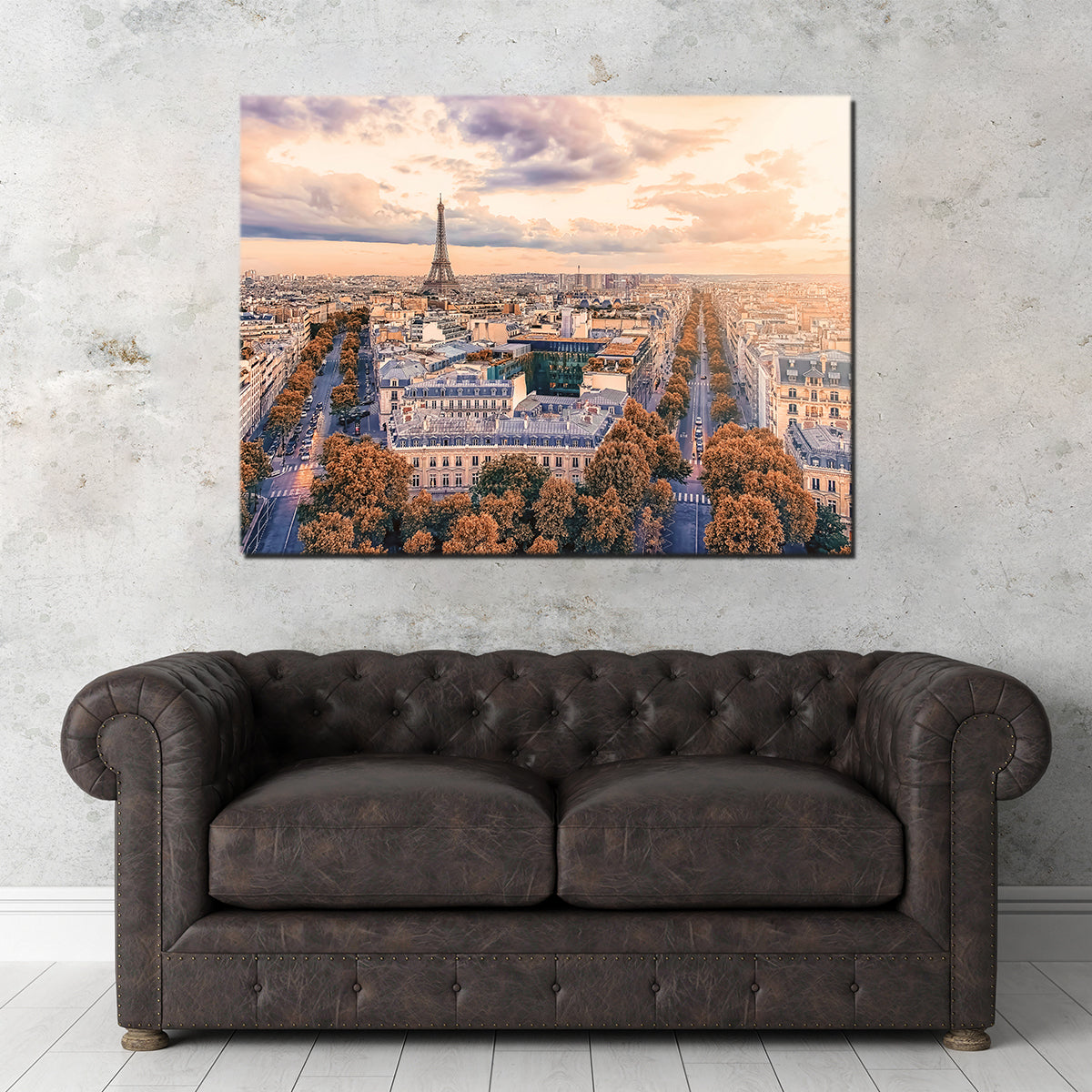 Paris Sunset Wall Art