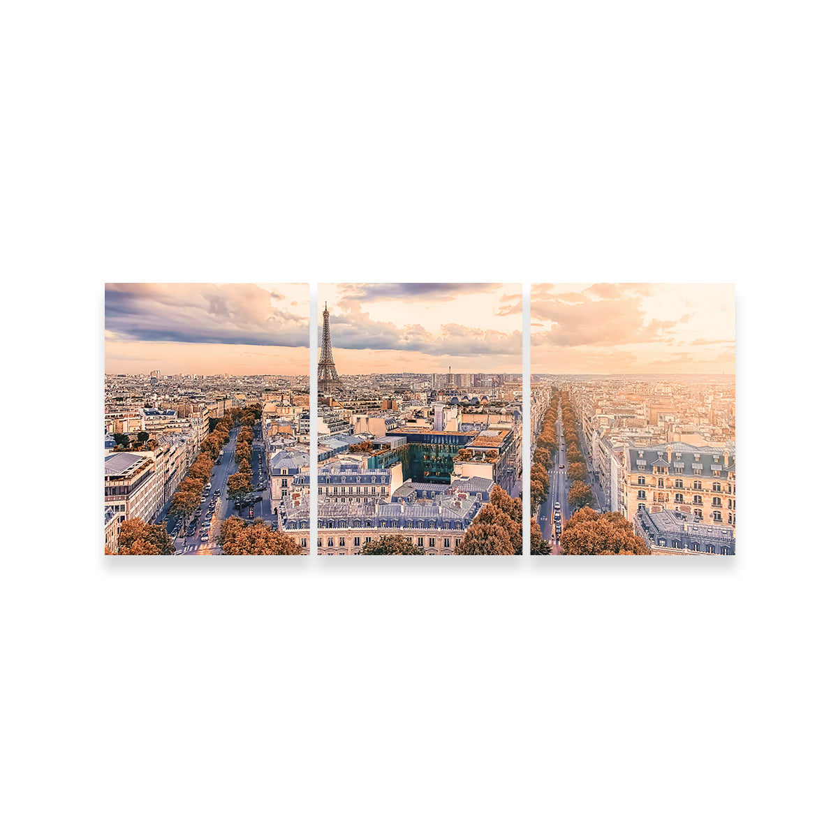 Paris Sunset Wall Art