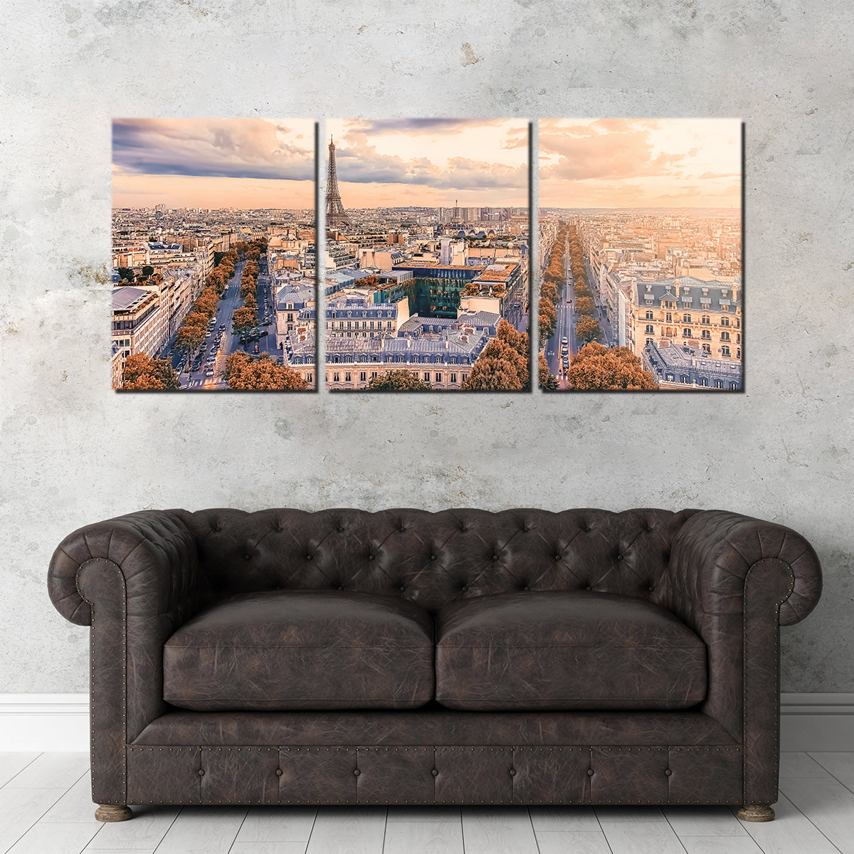 Paris Sunset Wall Art