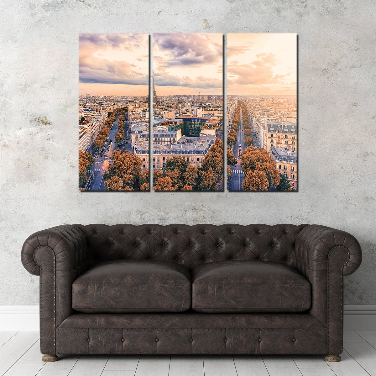 Paris Sunset Wall Art