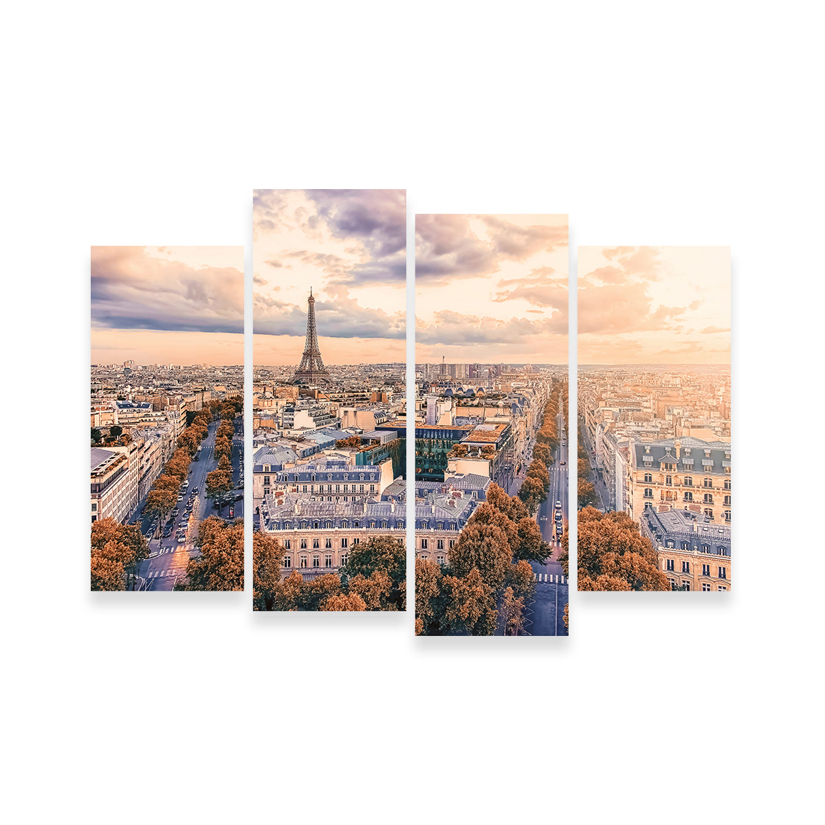 Paris Sunset Wall Art