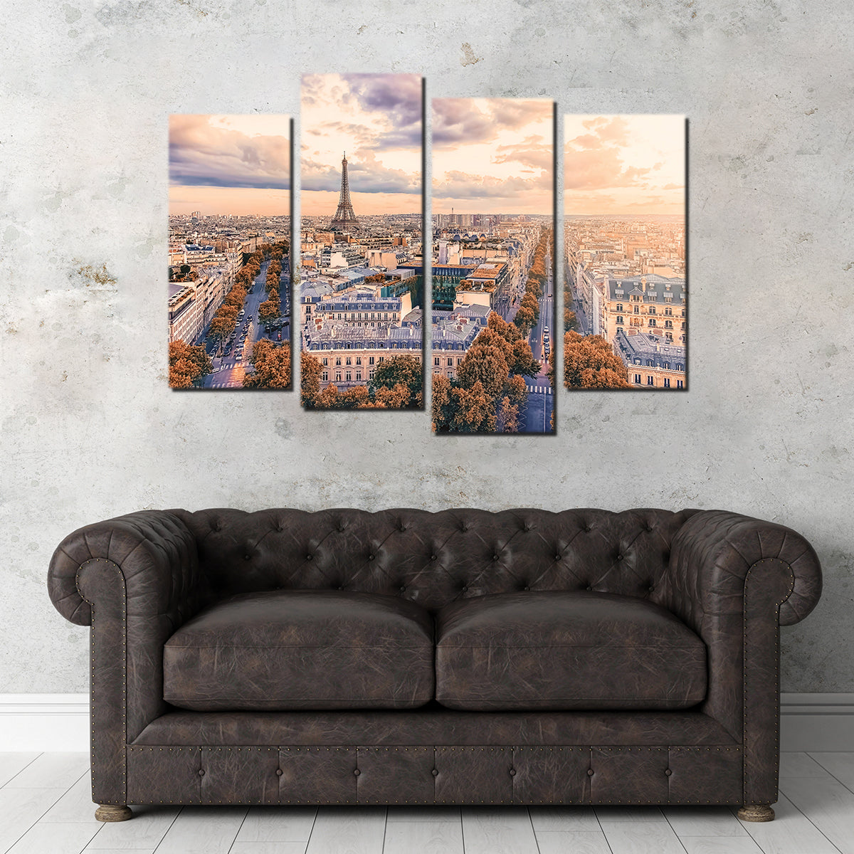 Paris Sunset Wall Art