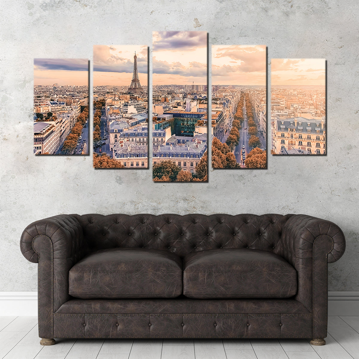 Paris Sunset Wall Art