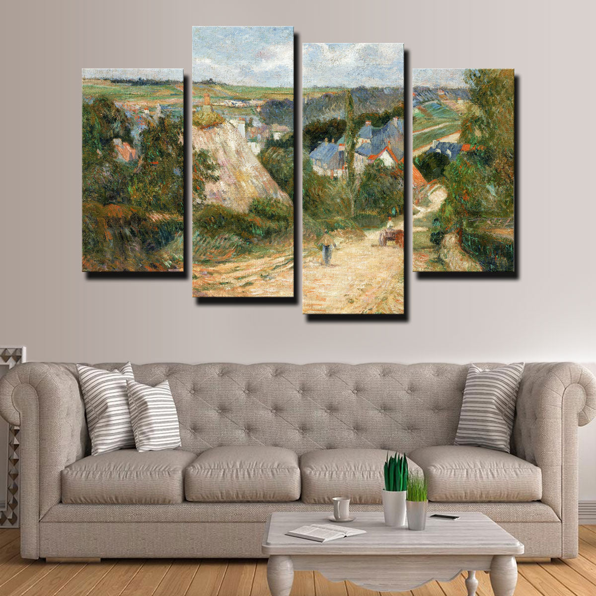 Entrance to the Village of Osny Wall Art