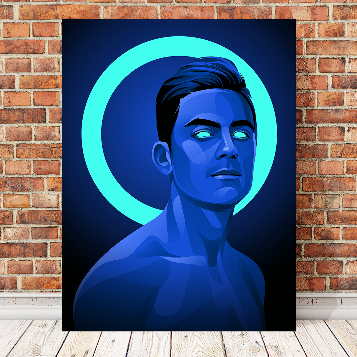 Paulo Dybala Blue Wall Art