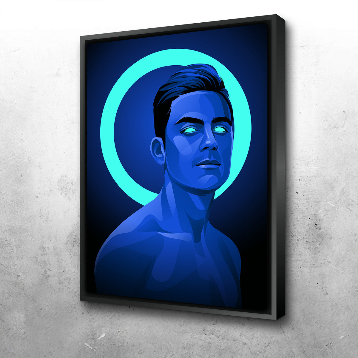 Paulo Dybala Blue Wall Art