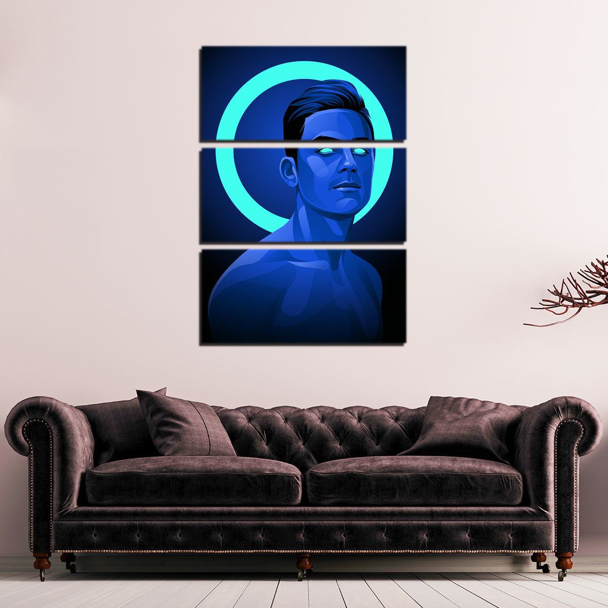 Paulo Dybala Blue Wall Art